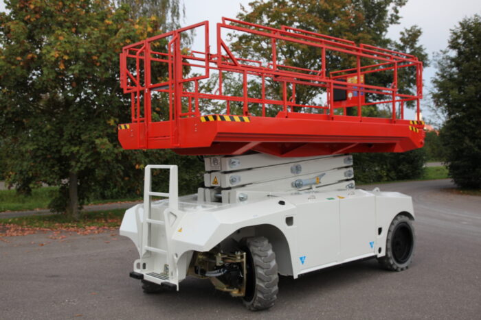 PB S128-19E kraftvoller Elektro-Scherenbühne für den schweren Einsatz mit bis zu 900 kg Tragkraft