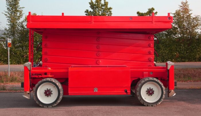 PB S225-24ES Transporthöhenverringerung durch eingeklappte Geländer